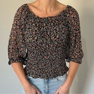 Anthropologie Floral Blouse!🌹🌸🌷🍄🌻
